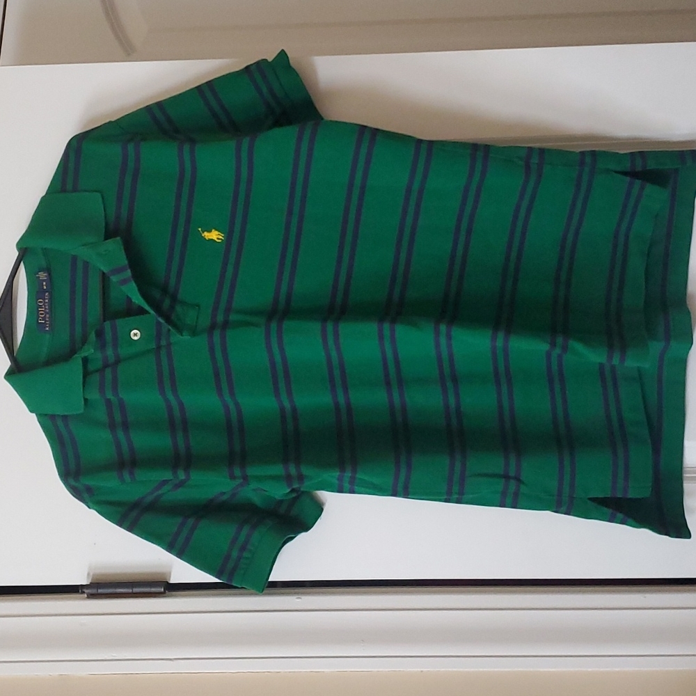 Green Stripe Polo Ralph Lauren Polo Shirt